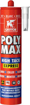 Griffon 6303764 Poly Max High Tack Express Montagelijm - Koker - Wit - 435gr