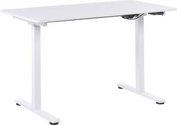 GRIFTON - Verstelbaar bureau - Wit - 120 cm - Staal