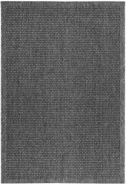 Grijs vloerkleed - 120x170 cm - Effen A-symmetrisch patroon - Modern