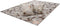 Grijs vloerkleed - 160x230 cm - A-symmetrisch patroon - Modern