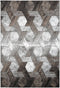 Grijs vloerkleed - 160x230 cm - A-symmetrisch patroon Symmetrisch patroon - Modern