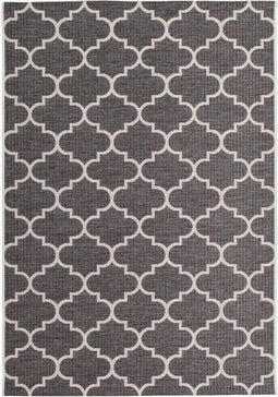 Grijs vloerkleed - 160x230 cm - Symmetrisch patroon - Modern