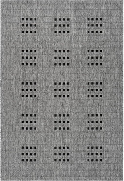 Grijs vloerkleed - 200x290 cm - A-symmetrisch patroon - Modern