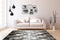Grijs vloerkleed - 200x290 cm - A-symmetrisch patroon Symmetrisch patroon - Modern