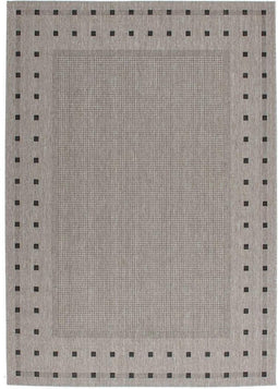 Grijs vloerkleed - 200x290 cm - Effen A-symmetrisch patroon - Modern