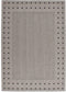 Grijs vloerkleed - 200x290 cm - Effen A-symmetrisch patroon - Modern
