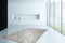 Grijs vloerkleed - 80x150 cm - A-symmetrisch patroon Geruit - Modern