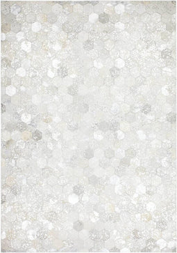 Grijs vloerkleed - 80x150 cm - A-symmetrisch patroon - Modern