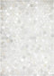 Grijs vloerkleed - 80x150 cm - A-symmetrisch patroon - Modern