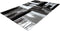 Grijs Zwart vloerkleed - 200x290 cm - Symmetrisch patroon A-symmetrisch patroon - Modern
