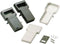GRIJZE T-BEHUIZING IN ABS MET VASTE DISPLAY - 237/95 x 131/95 x 43mm