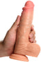 JOCK - Real Skin Dildo met Ballen - 21 cm & Lichtkleurig