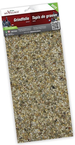 Grindfolie - grijs - 30x14cm