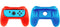 Grip Set geschikt voor Nintendo Switch Joy-Con Controller - Gamepad Houder Hoesje - 2 Stuks - Blauw & Rood