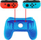 Grip Set geschikt voor Nintendo Switch Joy-Con Controller - Gamepad Houder Hoesje - 2 Stuks - Blauw & Rood