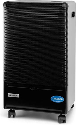 Orbegozo HBF 90 Zwart 4200W | Orbegozo HBF 90 butaankachel, drievoudig beveiligingssysteem, blauwe vlam, 4200 W, metaal, zwart/grijs