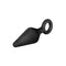 Blush Buttplug Anal Adventures Platinum Silicone Loop Plug Large Black Zwart
