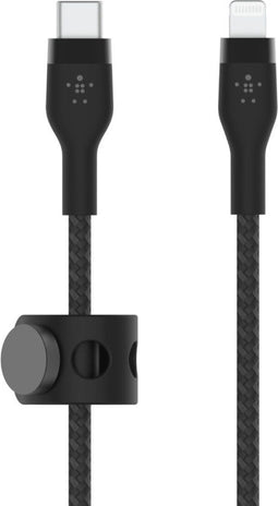 Belkin BOOST CHARGE™ - Braided USB-C naar Apple iPhone Lightning - 3m - Zwart