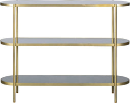 BePureHome Smokey Sidetable - Metaal/Glas - Antique Brass - 120x38x90