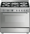 SMEG SNL90MFX7 - Fornuis 90 cm - Gas - Roestvrijstaal