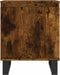 vidaXL - Nachtkastje - 40x30x50 - cm - bewerkt - hout - gerookt - eikenkleurig