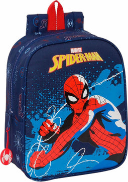 SpiderMan Peuterrugzak, Neon - 27 x 22 x 10 cm - Polyester