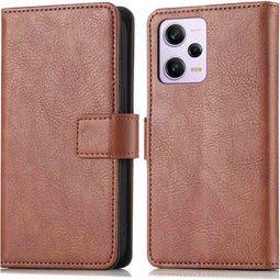 iMoshion Hoesje Geschikt voor Xiaomi Redmi Note 12 Pro Plus Hoesje Met Pasjeshouder - iMoshion Luxe Bookcase - Bruin