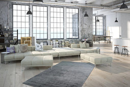 Groen vloerkleed - 160x230 cm - Effen A-symmetrisch patroon - Modern Modern