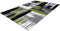Groen Zwart vloerkleed - 120x170 cm - Symmetrisch patroon - Modern