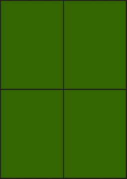 Groene A4 etiketten 105 x 148 mm (100 vel)