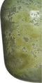 Groene antieklook fles vaas/vazen van glas 27 x 42 cm - Diego - Woonaccessoires/woondecoraties - Glazen bloemenvaas - Flesvaas/flesvazen