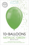 Groene ballonnen metallic | 10 stuks