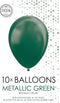 Groene ballonnen metallic | 10 stuks