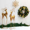Groene kerstkransen/deurkransen 45 cm - Kerstversiering/kerstdecoratie kransen/voordeur kransen