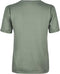 Groene top met v-hals en korte mouwen