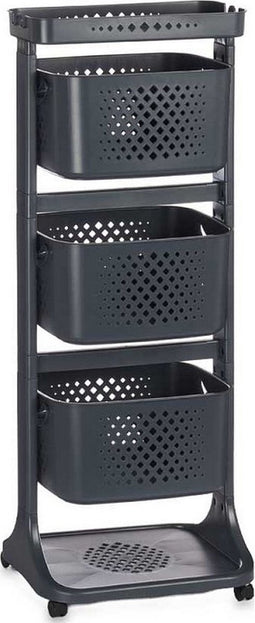 Groentetrolley Antraciet Polypropyleen (33 x 112 x 44 cm)