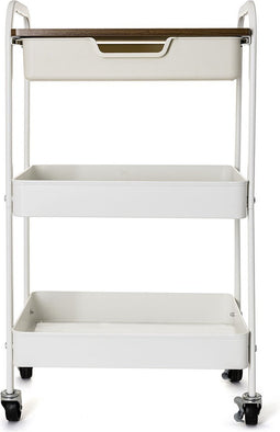 Groentetrolley Quid Elvia Wit Metaal 46,5 x 30,5 x 75 cm