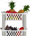 Groentetrolley Stefanplast Wit Antraciet Plastic 40 x 29,5 x 68,5 cm (44 Unidades)
