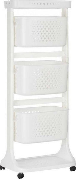 Groentetrolley Wit Polypropyleen (33 x 112 x 44 cm)
