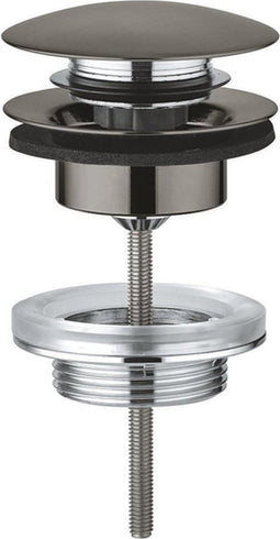 GROHE afvoergarnituur push open brushed hard graphite