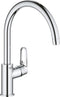 GROHE BauFlow Keukenkraan - hoge draaibare uitloop - chroom - 31538001