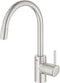 GROHE Concetto keukenkraan - draaibare C-uitloop - uittrekbare handdouche - RVS (supersteel) - 32663DC3