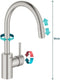 GROHE Concetto keukenkraan - draaibare C-uitloop - uittrekbare handdouche - RVS (supersteel) - 32663DC3