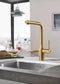 GROHE Essence New keukenkraan - Hoge uitloop - Met uittrekbare handdouche - Dual spray - Cool Sunrise geborsteld (mat goud)