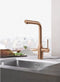 GROHE Essence New keukenkraan – uittrekbare handdouche - warm sunrise geborsteld - 30270DL0