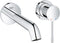 GROHE Essence New Wandgemonteerde Inbouw Wastafelkraan - afbouwdeel - exclusief inbouwdeel - chroom - Waterbesparend
