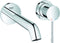 GROHE Essence New Wandgemonteerde Inbouw Wastafelkraan - afbouwdeel - zonder inbouwdeel - lange uitloop - chroom - Waterbesparend