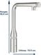 GROHE Essence SmartControl Keukenkraan - uittrekbare sproeikop - draaibaar - RVS - 31615DC0