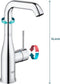 GROHE Essence Wastafelkraan - Waterbesparend - Hoge uitloop - 360° draaibereik - Zonder waste - Chroom