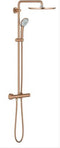 GROHE Euphoria XXL 310 Douchesysteem- regendouche - ø 31cm - met thermostaatkraan - sunset gold (mat brons) - 26075DL0